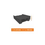 Direct fentres - elargisseur pvc gris - 25mm x l. 150cm