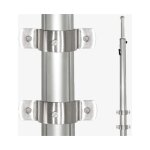 Lot de 2 fixations murale pour poteau télescopique Lot de 2 fixations murale pour poteau télescopique