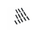 Dirickx ? lot de 100 clips pvc � fixer lixo gris ? h. 1 cm ? type de pose � enfoncer ? finition plastifi�e ...