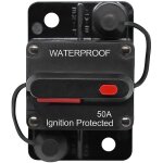 Disjoncteur de voiture 30a - 150a, dc 12v - 48v disjoncteur �tanche avec r�initialisation manuelle pour ...