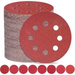 Disques abrasifs 180mm grain 120 papier poncer 100 pi�ces 8 trous disque poncage pour ponceuse excentrique ...