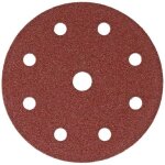 Disques abrasifs pour le bois d125 / p100 / 8 trous, pour peinture, vernis, spatule, mastics, m�tal, ...