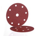 Disque abrasif papier velcro bw 115 - � 125 grain 80 - 9 trous - hermes - 6539403