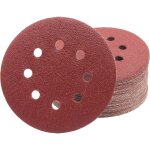 Disques abrasifs professionnels 50 pices 8 trous  125 mm grain 100 pour ponceuses excentriques feuilles ...