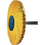 Disque brosse radiale sunburst d. 76mm k. 80 jaune 10000min tyrolit