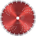 Disque de coupe de diamant avec trous de turbo et d'acier diff�rentes tailles disponibles taille : 300 ...