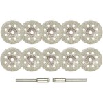 Disques de coupe diamant�s avec mandrins de raccordement pour mini lames de scie ensemble d'outils de ...