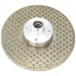 Disque diamant 125mm lame de scie �lectroplaqu� pour coupe et meulage pierre granit marbre tuile