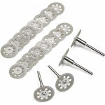 Disque diamant de coupe, 20pcs 22mm diamant mini disques � tron�onner avec 4 pi�ces mandrins tiges pour ...