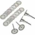 Disque diamant de coupe, 20pcs 22mm diamant mini disques � tron�onner avec 4 pi�ces mandrins tiges pour ...