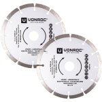 Disques diamant pour rainureuse - 150 mm universelles - 2 pices - pierre et matriaux durs