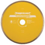 Disque diamant  trononner le carrelage 200 x 25. 4 mm silverline 918528