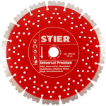 Disque diamant universel stier premium � 400 mm, per�age 20 / 25, 4 mm