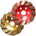 Disque � meuler diamant� forme bol 100 mm, disque ondul� pour meuleuse angulaire ? pour b�ton, mur, pierre, ...