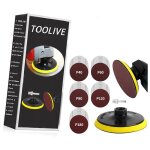 Disques plateau de pon�age 125mm avec filetage m14, 50 pi�ces disques abrasifs pour meuleuse d'angle, ...