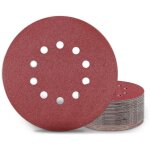 Disques de ponçage 225 mm, 25 tampons de ponçage ronds p100 grain 10 trous, pour ponceuses à long cou, ... Disques de ponçage 225 mm, 25 tampons de ponçage ronds p100 grain 10 trous, pour ponceuses à long cou, ...