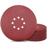 [jamais utilis�] disque pon�age 225 mm disques abrasif 8 trous grain 240 pour ponceuse murale papier ...