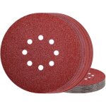 Disque de pon�age 225 mm papier abrasif 8 trous grain 180 pour ponceuse murale 30pcs