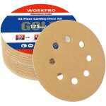 Disques de ponage 50 pices, grain 80, 120, 240, 3 fois plus rsistant, disques abrasifs 125mm de qualit ...