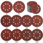Disque de pon�age, 80 pi�ces disque a poncer 125mm papier ponceuse disque abrasif pour ponceuse excentrique ...