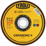 Disque � tron�onner cerabond x 2en1 acier et inox - �125x1x22, 23 mm - par 25