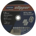 Disque � tron�onner d230x1, 9mm type 41 m�tal - inox per�age. 22, 23mm norton clipper