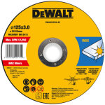 Disque � tron�onner dewalt haute performance 125x3x22, 23mm inox type 42 (d�port�) dwa4522sia - ae