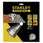 Stanley ? disque diamant segment� 230 mm ? pour coupe de briques et b�ton l�ger ? haute performance ? ...