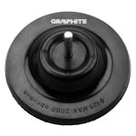 Disque velcro en graphite 125 mm - tige inclinable, meuleuse de forage