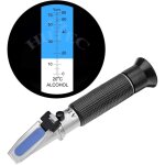 Distillat r�fractom�tre alcool 0 - 80% v / v r�fractom�tre � main compteur d'alcool pour spiritueux boissons ...