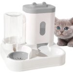 Distributeur croquettes chat automatique 2 bols distributeur croquettes chat, chien gamelle � nourriture ...