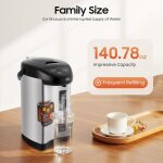 Distributeur d'eau chaude 4 litres r�servoir d'eau en acier inoxydable bouilloire avec fonction de conservatio ...