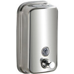 Distributeur savon inox mural 800 ml argent