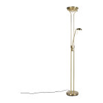 Diva - led dimmable lampadaire avec lampe de lecture variateur inclus - 2 lumire - h 1800 mm - dor ...