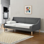 [en. casa] - divan �l�gant canap� convertible en lit moderne confortable lit simple tissu polyester 215 ...