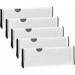 Diverers organisateur de tiroirs 5 pack, s�parateurs r�glables 4 'haut extensibles de 11 � 17' pour la ...