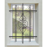 Dms - grille de defense byzance pour fenetre h= 65 cm x l= 40 cm (c�te tableau)