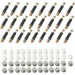 Dolaso ? ferrure de serrure de meuble 25 pi�ces ? acier lamin� � froid nickel� ? raccords de came anti ...