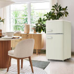 R�frig�rateur sup�rieur et inf�rieur � double porte, volume total 72 litres, led, blanc, 50x51x95, 8cm ...