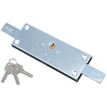 Dom ? serrure de garage horizontale en applique acier 2 points ? cylindre diam�tre 23mm ? entraxe 56mm ...