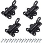 Door latch 4 pieces door latch automatic gate lock exterior door lock window latch spring latch bolt ...