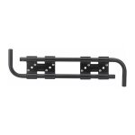Thirard - double barre de scurit pour volet bois, acier, 16x430mm, zingu noir