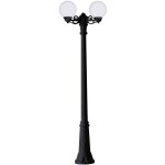 Double lampadaire led d'ext�rieur fumagalli gigi bisso globe' - noir