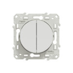 Schneider electric odace interrupteur va - et - vient double blanc