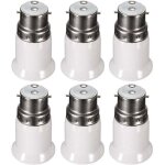 Douille adaptateur b22 vers e27 pour ampoule led, ac 230v, adaptateurs de conversion pour passer de b22 ...