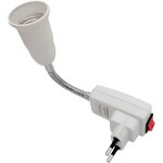 Douille e27 avec interrupteur pour lampe murale cuisine - ac 220v, support lampe douille e27 � poser ...