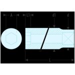 Douille facom 3 / 8 spline longue 12mm Douille facom 3 / 8 spline longue 12mm