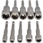 Douille hexagonale magn�tique 10pcs douille visseuse � choc 6 - 15mm, cl�s � douille magn�tique hexagonale ...