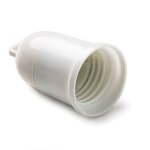 Douille de lampe e - 27 travail provisoire blanc