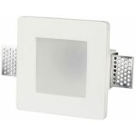 Douille pour spot encastr� led carr� v - tac gu10 et gu5. 3 (mr16) en pl�tre, finition satin�e